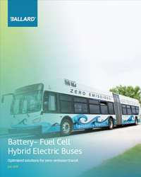 Battery fuel cell bus hybrid electric bus